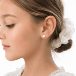 Title: Cute Kitty Bow Stud Earrings – 925 Sterling Silver - NAFALUXE