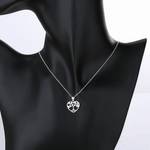 Tree of Life Heart Necklace – 925 Silver - NAFALUXE