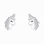 Unicorn Silver Studs - NAFALUXE