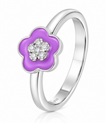 Violet Blossom Ring - NAFALUXE