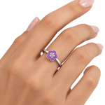 Violet Blossom Ring - NAFALUXE
