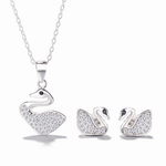 wan Jewelry Set – Necklace and Earrings with Sparkling Zirconia - NAFALUXE